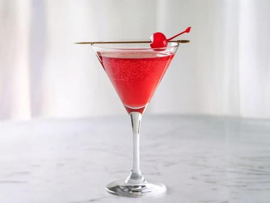 Chocolate Cherry Cha-Cha drink with cherry
