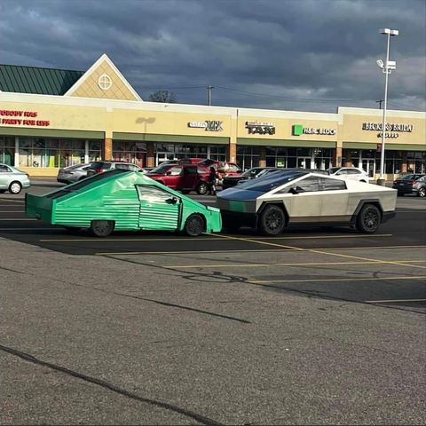 Cybertruck lookalike