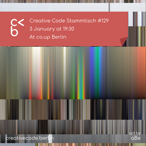 Abstract generative art in mostly greyscale with some colorful elements, reminiscent of multiple spectrograms above each other.