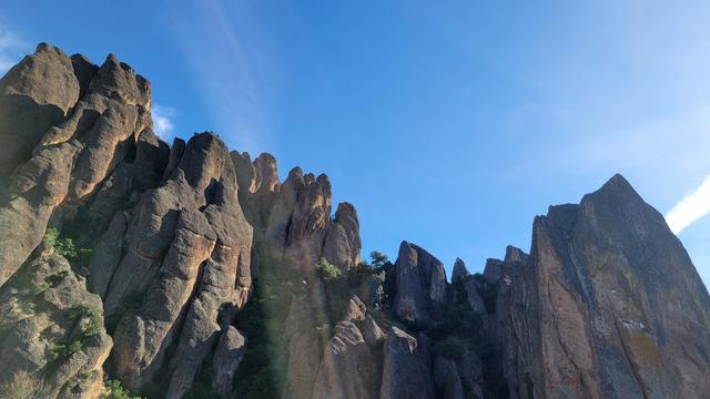 Landscape view of rock formations