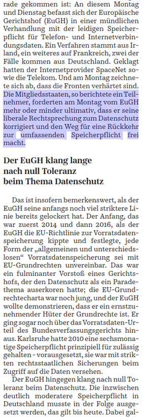 Der EuGH klang lange nach null Toleranz beim Thema Datenschutz