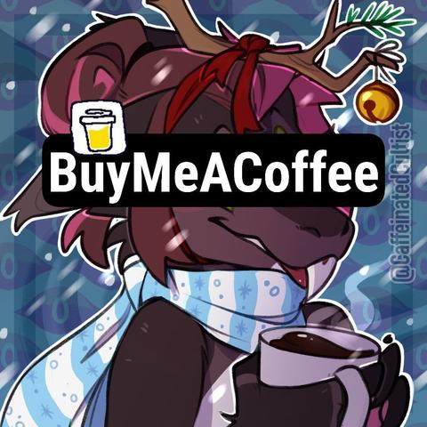 Yinglet Velvet with the caption "BuyMeACoffee"

Artwork by, CaffeinatedCultist