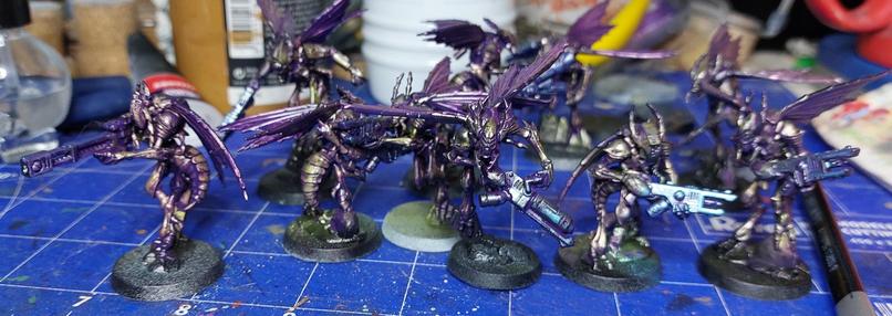 Nest of space wasps. Potato cam made a fuckery of it by making it too purple