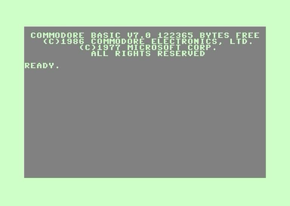 Commodore 128 Basic Screen