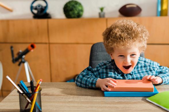 Child Excited at School