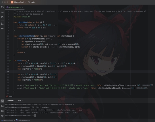 C version of todays leet puzzle
