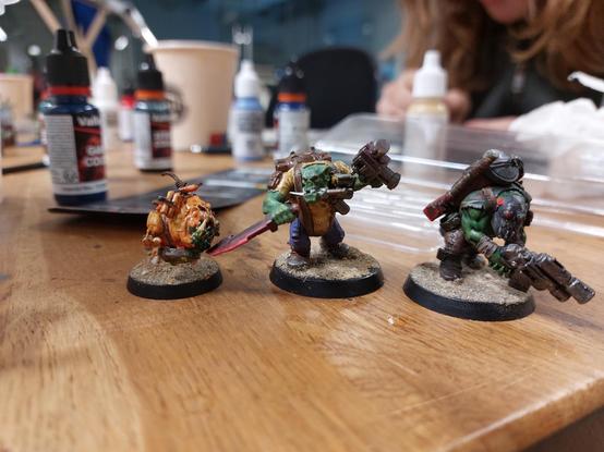 Two Ork commandos and a dynamite squig