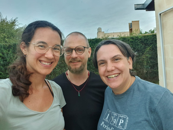 A selfie of three people smiling!