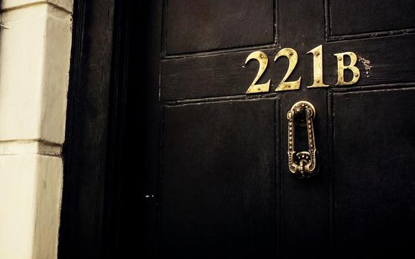 This is a photo of 221B Baker Street's door.