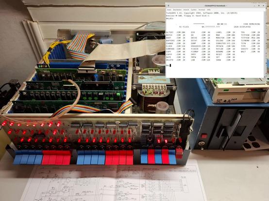 German relabeled #Imsai8080, named #KneisnerM100 booted from floppy with it's terminal output