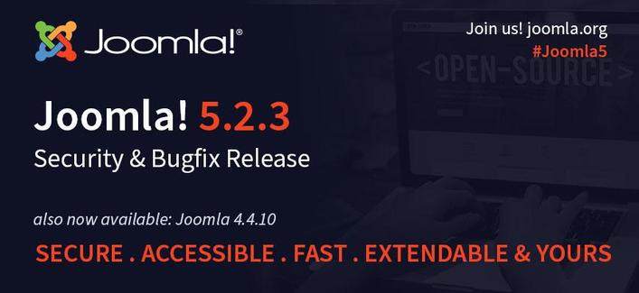 Graphic for post: Joomla logo. Text as in post.