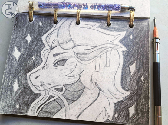 - Drawing Type:
Sketchpage

- [ 1 ] Character/s:
* Furry / Male / Dragon

- Description:
Sketch of my OC Gabriel, a dragon