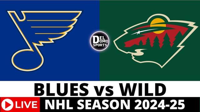 ST. LOUIS BLUES vs MINNESOTA WILD LIVE | NHL Game Score & Radio Play-by-Play 🏒| JAN 7, 2025