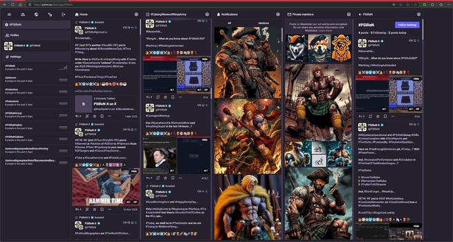 #PSiReN.eu #AdvancedWebInterface v4.3.2+glitch with/or without #CollapsedToots, which are #StillQuiteCool... Whether you #LikeIT... #OrNot...