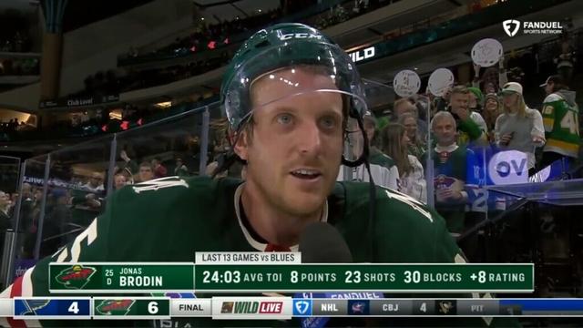 JONAS BRODIN PostGame Interview | St. Louis Blues vs Minnesota Wild