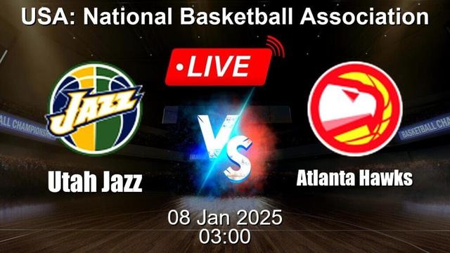 🔴 LIVE: Utah Jazz vs Atlanta Hawks - Basketball Live Score - USA National Basketball Association