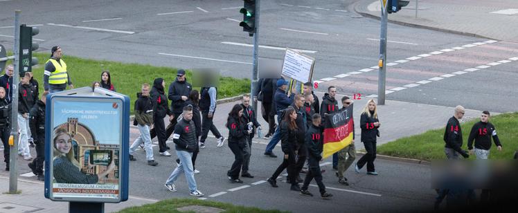 Die "Chemnitz Revolte" am 30.09.2024 bei der Montagsdemo in Chemnitz.