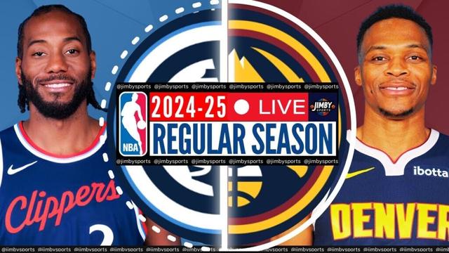 LA Clippers vs Denver Nuggets Live NBA Play-by-Play Scoreboard 2025