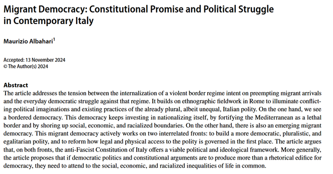 Screenshot of title and abstract of the linked article