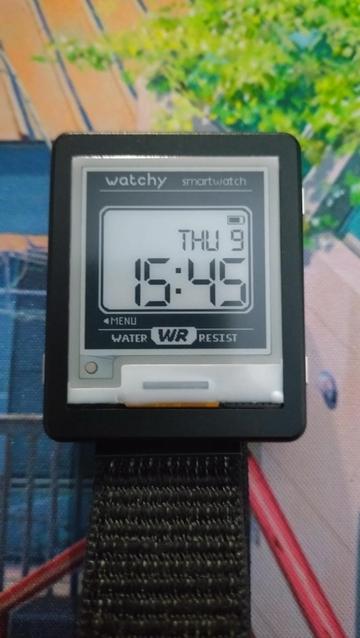 Watchy watch face looking like a Casio retro watch
