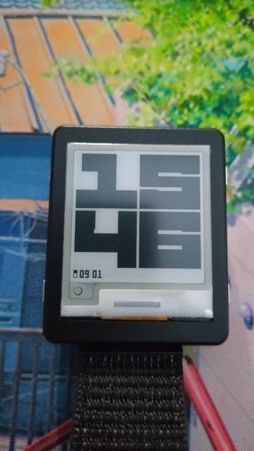 Watchy watch face with large number digits