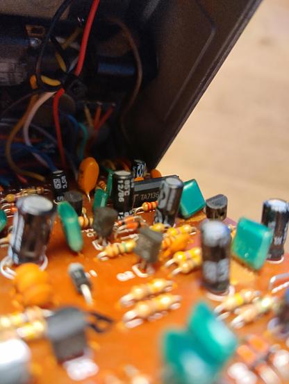 Photo of the inside of a Boss DS-1.