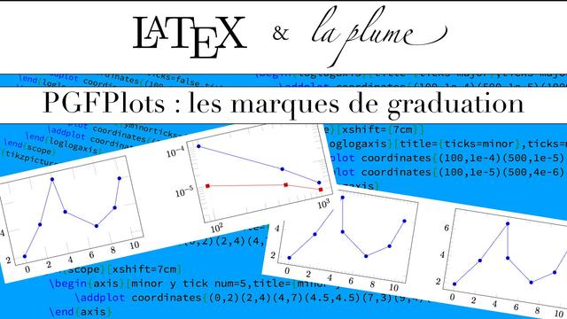 PGFPlots : personnaliser les marques de graduation