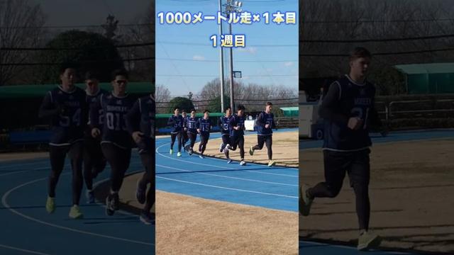 新人合同自主トレ 1000ｍ走 1本目 2025.1.9 #東京ヤクルトスワローズ