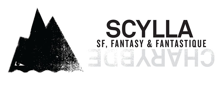 Scylla
SF, FANTASY & FANTASTIQUE

le logo est une impression noire type tampon d'une montagne stylisée émergeant de la mer : elle a un oeil sur le côté gauche