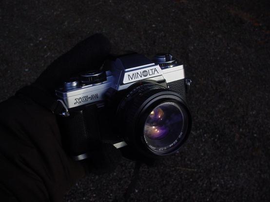 My not shitty 35mm Minolta camera. Taken on a shitty camera.