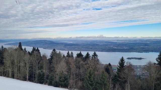 A panoramic picture of Lake Zurich