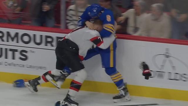 Brady Tkachuk Drops 🥊 Gloves 🥊 With Dennis Gilbert