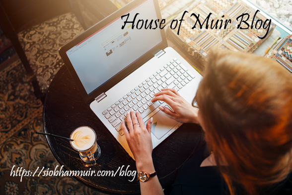 House of Muir Blog
https://siobhanmuir.com/blog
Woman seated at round table with her hands on a laptop keyboard and a cup of fancy coffee next to her