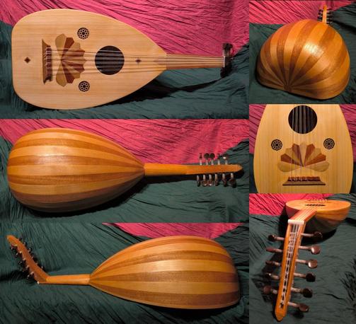 Happy oud year! Here's my first completed build of 2025. It's an oud, specifically a slightly deeper version of my 'Mokhalef' model, with graduated extra side ribs.
