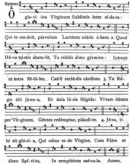 O gloriosa virginum