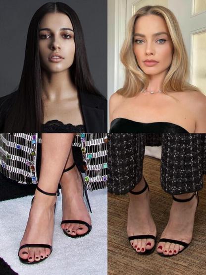 Who has the more prettiest and sexier feet? Vote in the poll please. Naomi Scott vs Margot Robbie