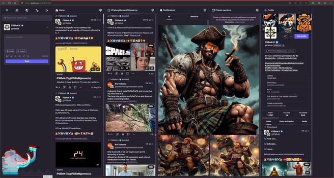 #PSiReN.eu #AdvancedWebInterface v4.3.2+glitch without #CollapsedToots, which are #StillQuiteCool... Whether you #LikeIT... #OrNot...