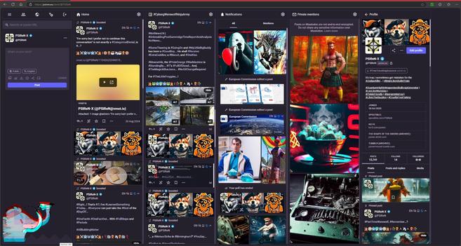 #PSiReN.eu #AdvancedWebInterface v4.3.2+glitch with #CollapsedToots, which are #StillQuiteCool... Whether you #LikeIT... #OrNot...