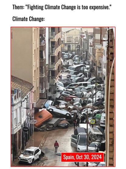 Image of Spain disaster from Oct 30 2024.