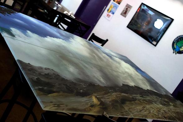 Kings Tide - Shore Acres State Park
Coos Bay, Oregon

Got one of my photos printed 4ft X 6ft on 2X2ft acoustical tiles for a local restaurant. It is laid out on a table. Sorry about the angle, I just didn't have the room to take the photo any other way.