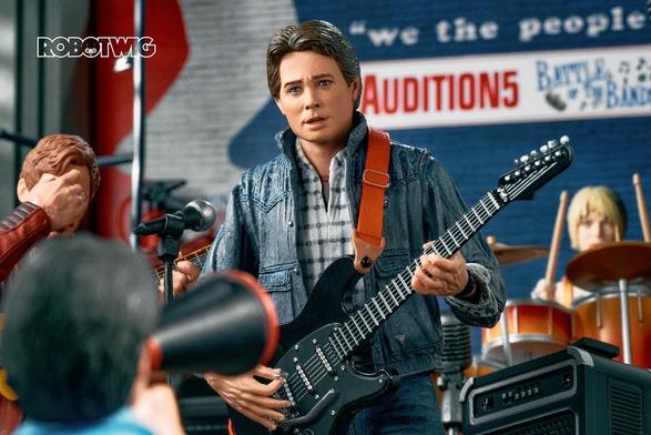Marty Mcfly auditioning for the battle of the bands