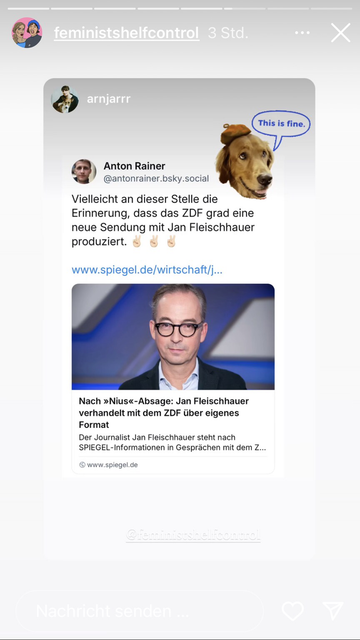 ZDF plant Sendung mit Jan fleischhauer - trotz causa mischke