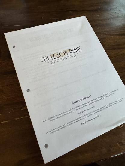 CFII Lesson Plans