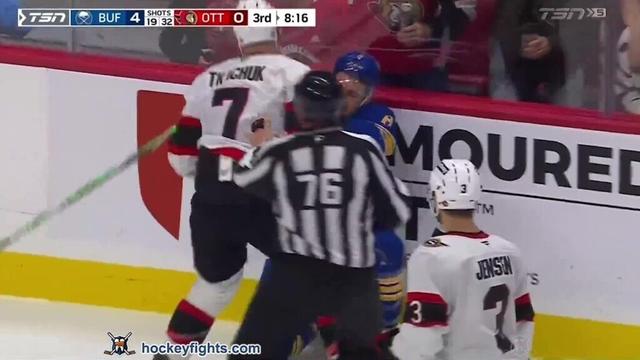 Dennis Gilbert vs Brady Tkachuk Jan 09, 2025
