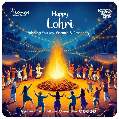 Memore wishes happy Lohri 2025.
