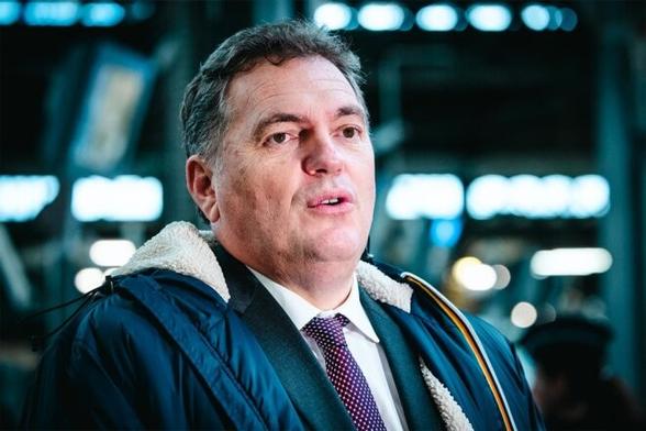 Philippe Tabarot à Paris, le 2 décembre 2024. © Photo Amaury Cornu / Hans Lucas via AFP