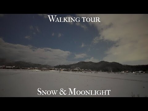 雪と月光 福井県越前市 4KHDR