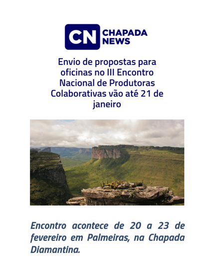 Arte com o fundo branco e fotografia da montanha no parque da chapada Diamantina