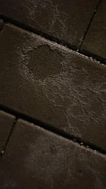 Icy paving stones. Like icing on cake.