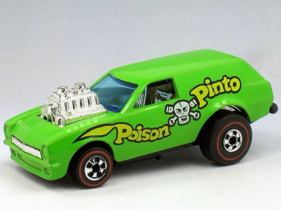 The original Poison Pinto diecast car released in the mid 1970s by HotWheels.